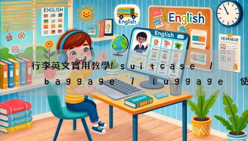 行李英文實用教學!suitcase / baggage / luggage 使用情境總整理!